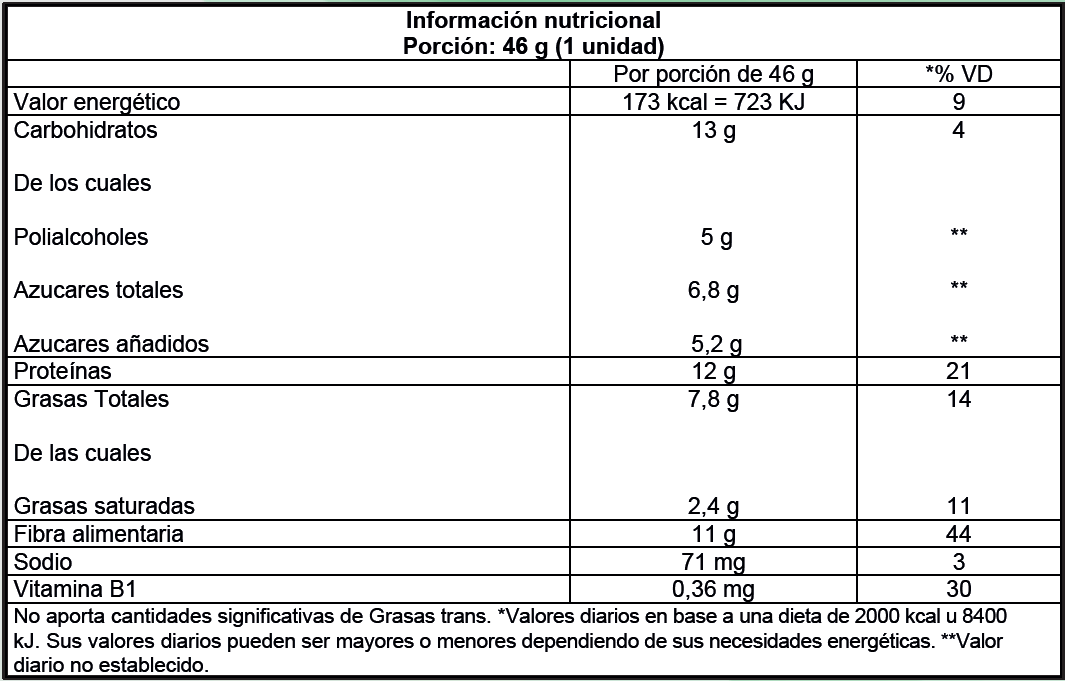 Protein Bar - Pasta de Maní con Praliné - Caja x 12 unidades - Imagen 2